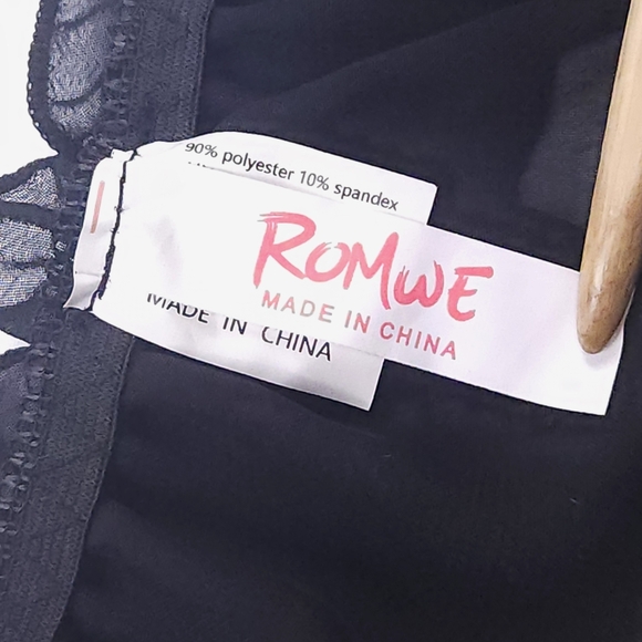 NEW Elegant Black Sheer Lingerie Set Size Medium - Picture 7 of 8